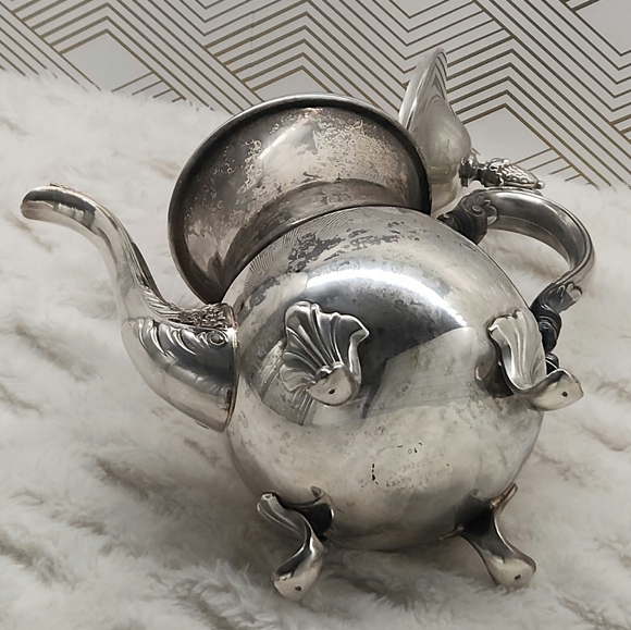 Vintage Bristol Silver EPCA Silver-Plated Ornate Footed Pitcher - Picture 9 of 10